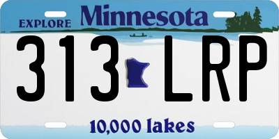 MN license plate 313LRP