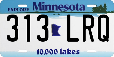 MN license plate 313LRQ