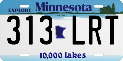 MN license plate 313LRT