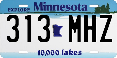 MN license plate 313MHZ