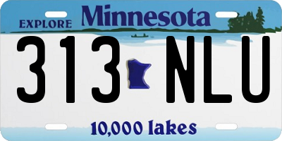 MN license plate 313NLU