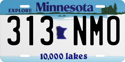 MN license plate 313NMO