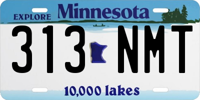 MN license plate 313NMT
