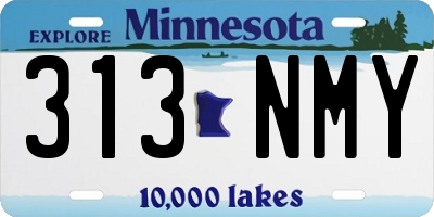MN license plate 313NMY