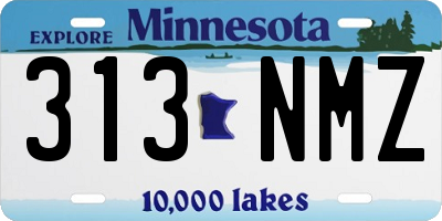 MN license plate 313NMZ