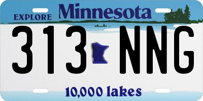 MN license plate 313NNG