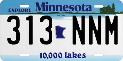MN license plate 313NNM