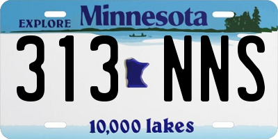 MN license plate 313NNS