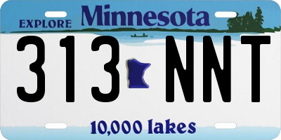 MN license plate 313NNT