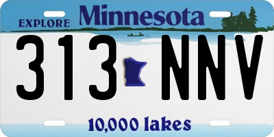 MN license plate 313NNV