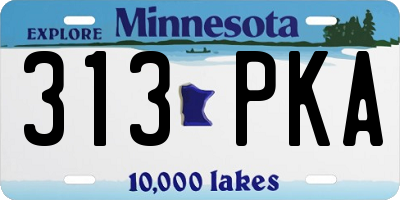 MN license plate 313PKA
