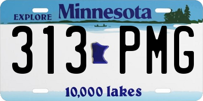 MN license plate 313PMG