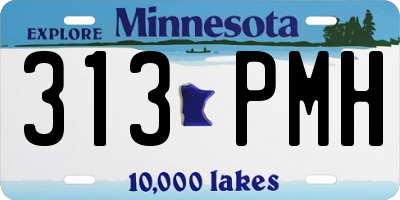 MN license plate 313PMH