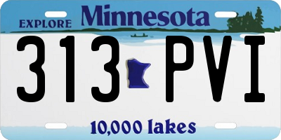 MN license plate 313PVI