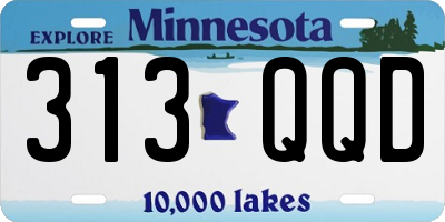 MN license plate 313QQD