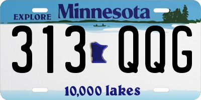 MN license plate 313QQG