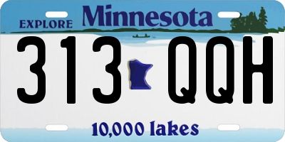 MN license plate 313QQH