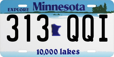 MN license plate 313QQI