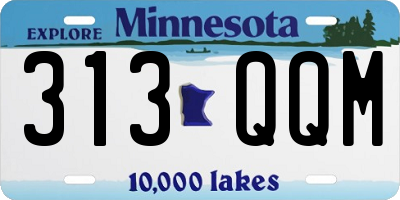 MN license plate 313QQM
