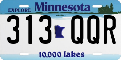 MN license plate 313QQR