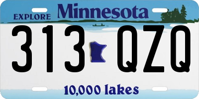 MN license plate 313QZQ