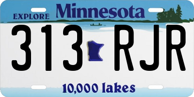 MN license plate 313RJR