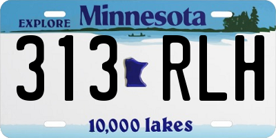 MN license plate 313RLH