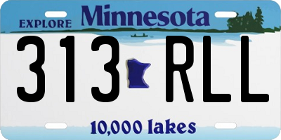 MN license plate 313RLL