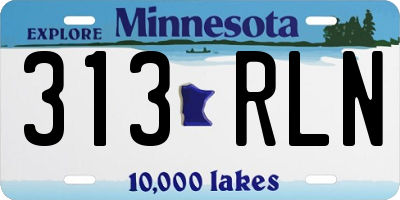 MN license plate 313RLN