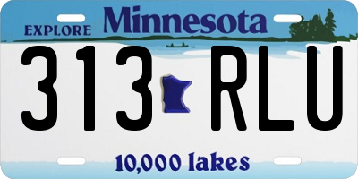 MN license plate 313RLU