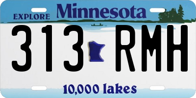MN license plate 313RMH