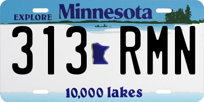 MN license plate 313RMN