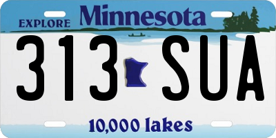 MN license plate 313SUA