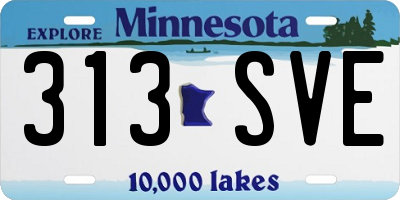 MN license plate 313SVE