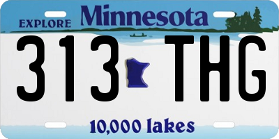 MN license plate 313THG