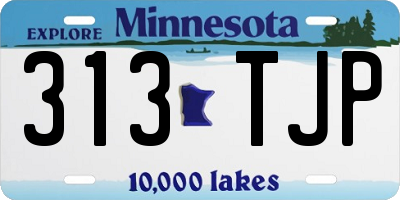 MN license plate 313TJP