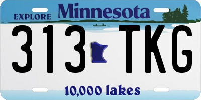 MN license plate 313TKG
