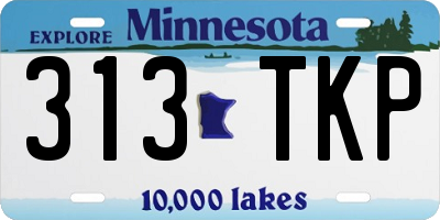MN license plate 313TKP