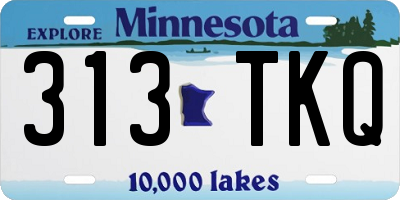 MN license plate 313TKQ