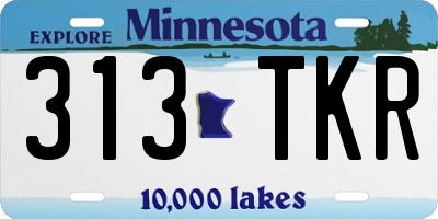 MN license plate 313TKR