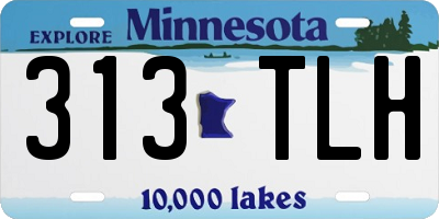MN license plate 313TLH