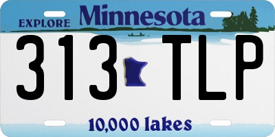 MN license plate 313TLP