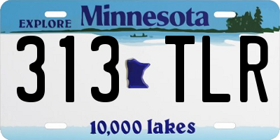 MN license plate 313TLR