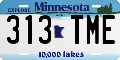 MN license plate 313TME
