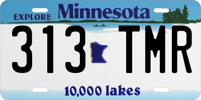 MN license plate 313TMR