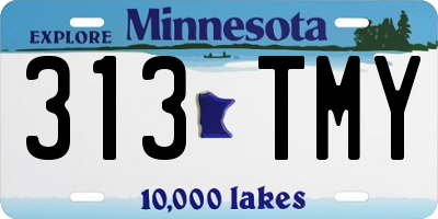 MN license plate 313TMY