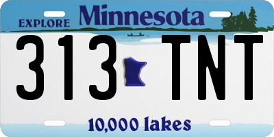 MN license plate 313TNT