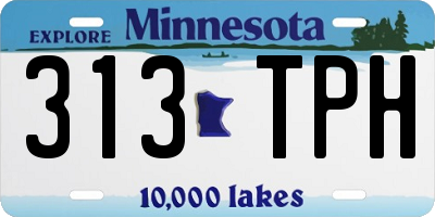 MN license plate 313TPH