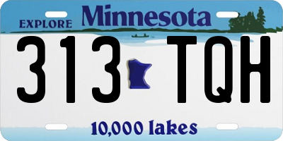 MN license plate 313TQH