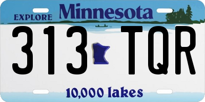 MN license plate 313TQR